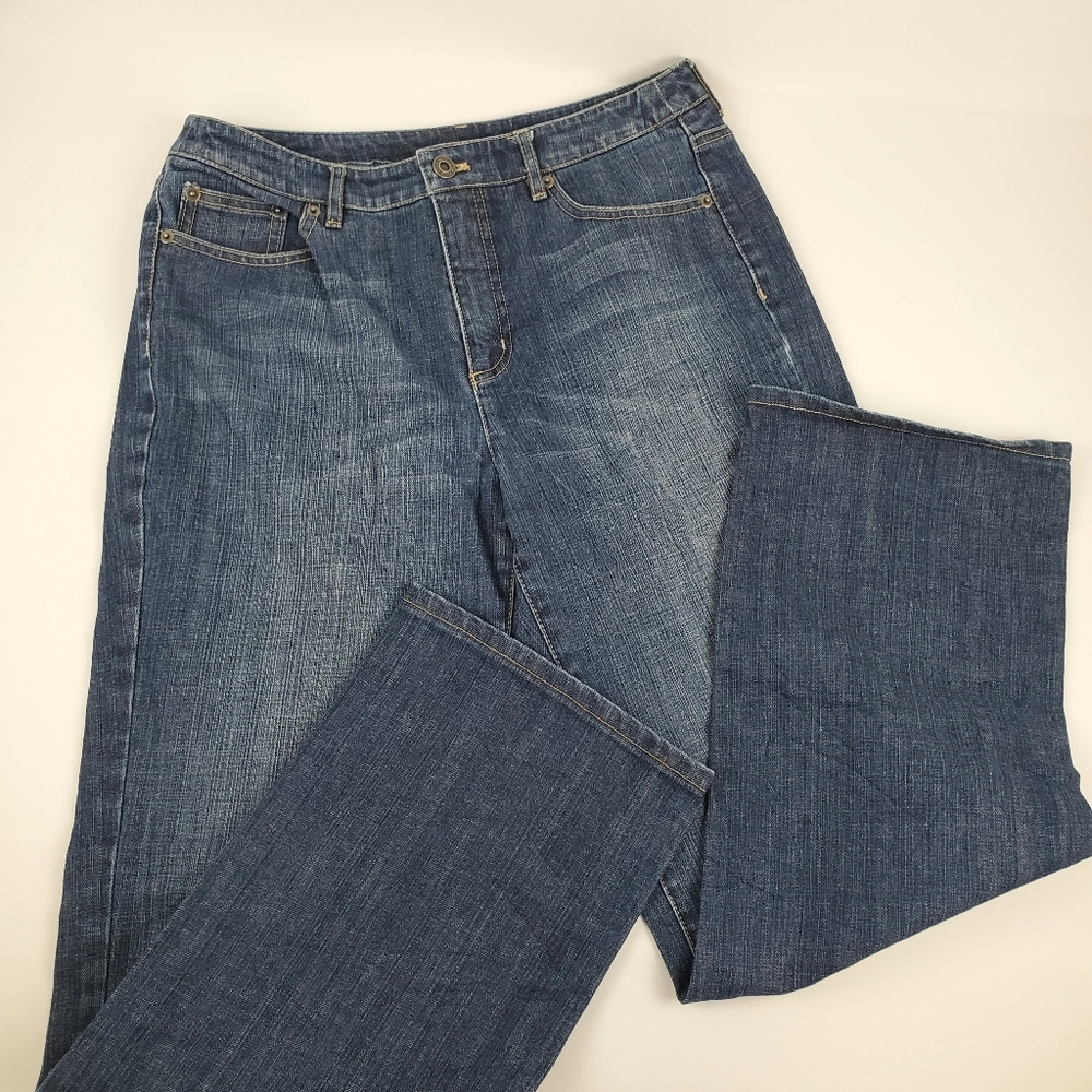 Talbots Rhinestone Accent Stretch Jeans - Picture 3 of 4